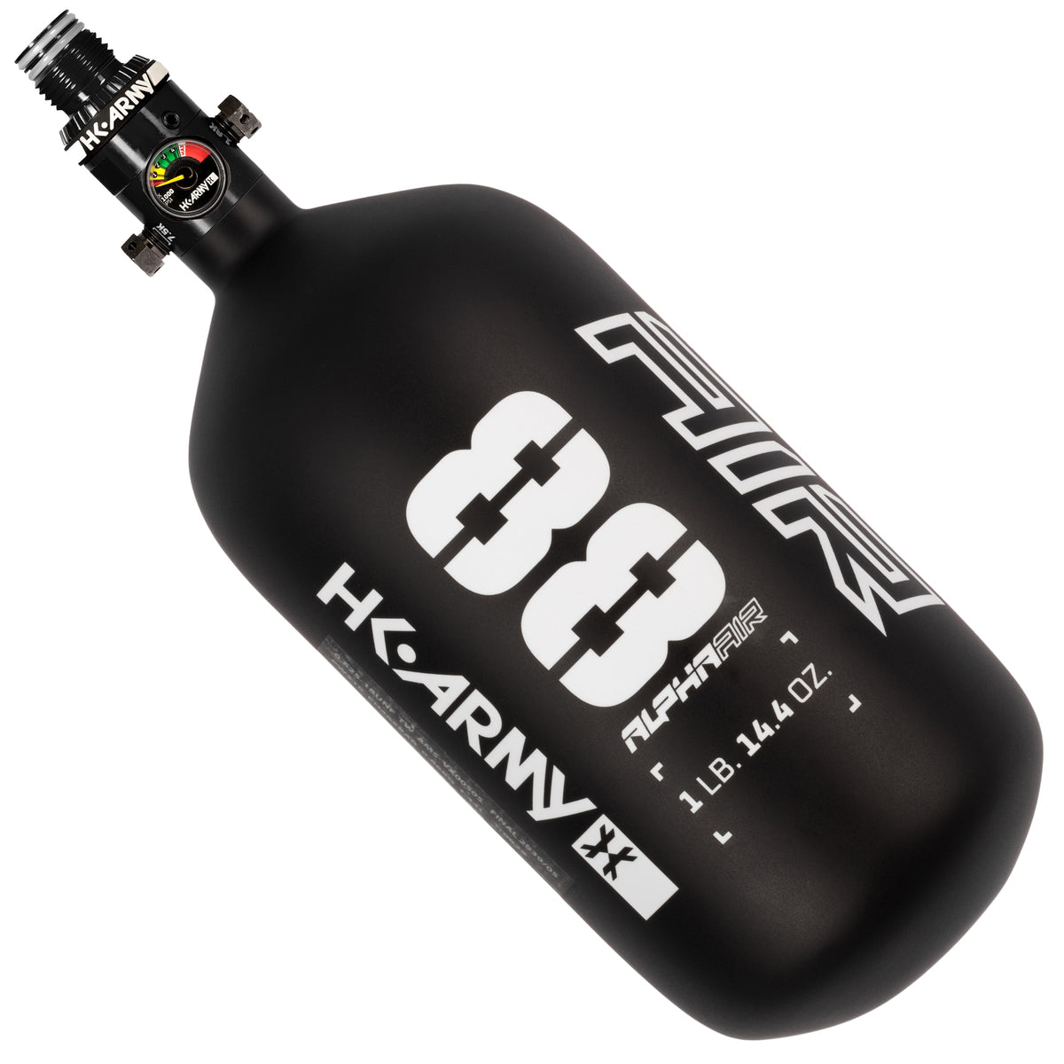 HK Army Alpha Air Carbon Fiber Tank w/ HP8 Reg - 88ci / 4500psi (Shadow)