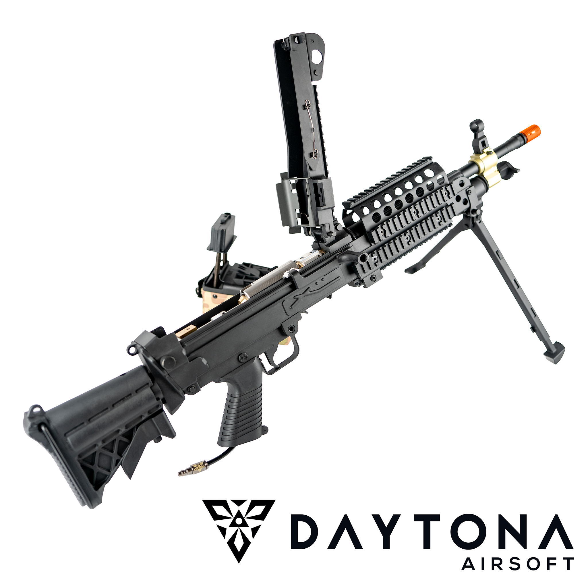 Daytona M249 MK46 Pre-Built Complete Gun – Daytona Gun Airsoft Daytona M249 MK46 Pre-Built Complete Gun – Daytona Gun Airsoft