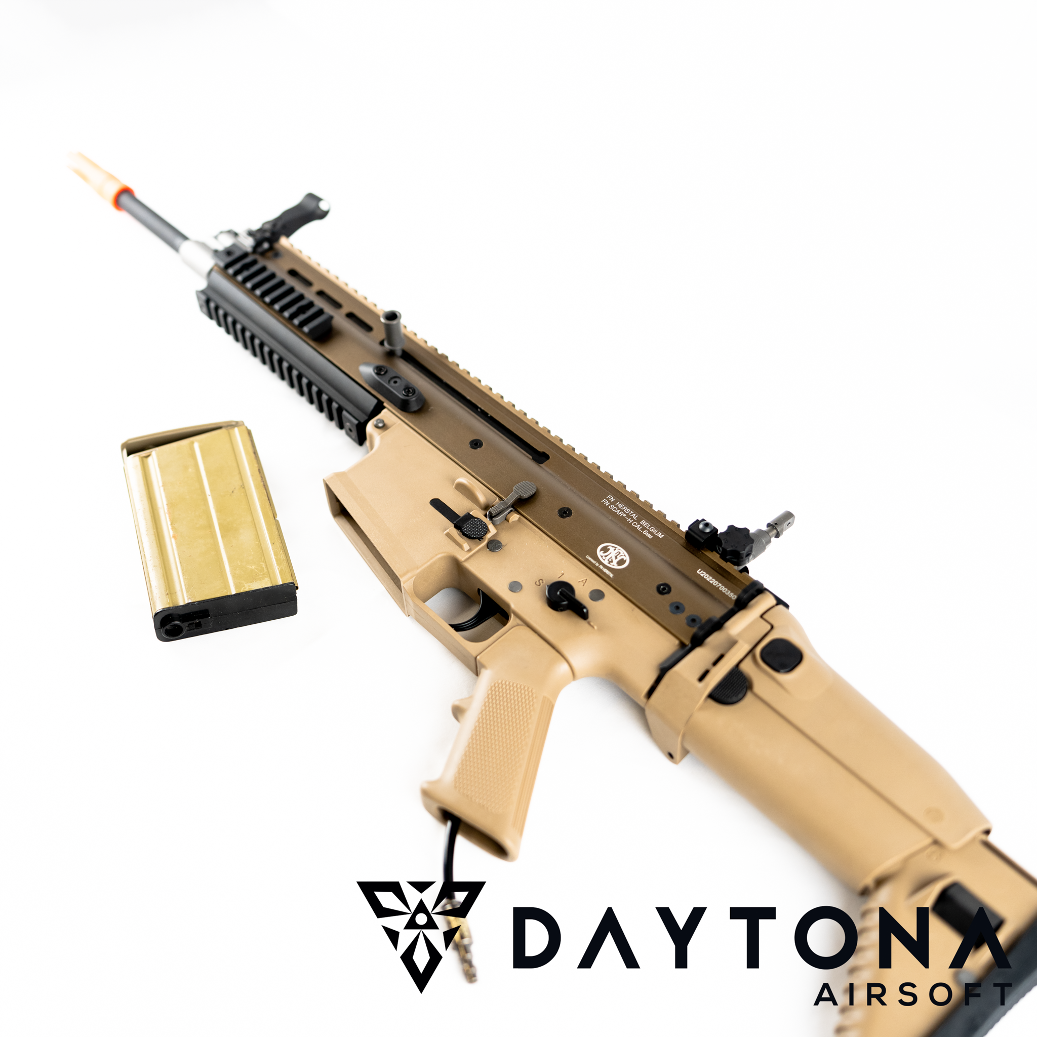 Daytona WE SCAR-H MK17 Pre-Built Complete Gun (Black / Tan)
