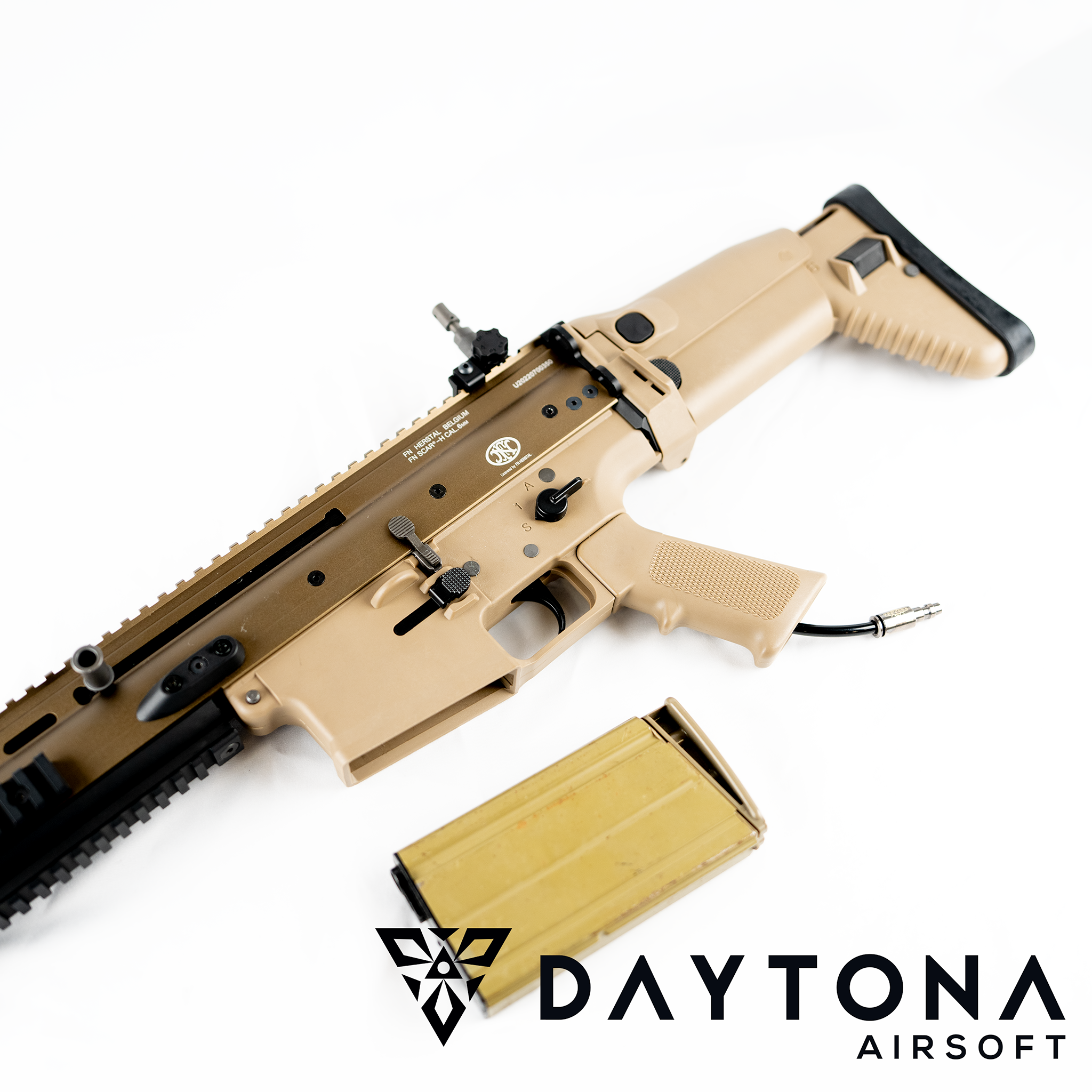 Daytona WE SCAR-H MK17 Pre-Built Complete Gun (Black / Tan)