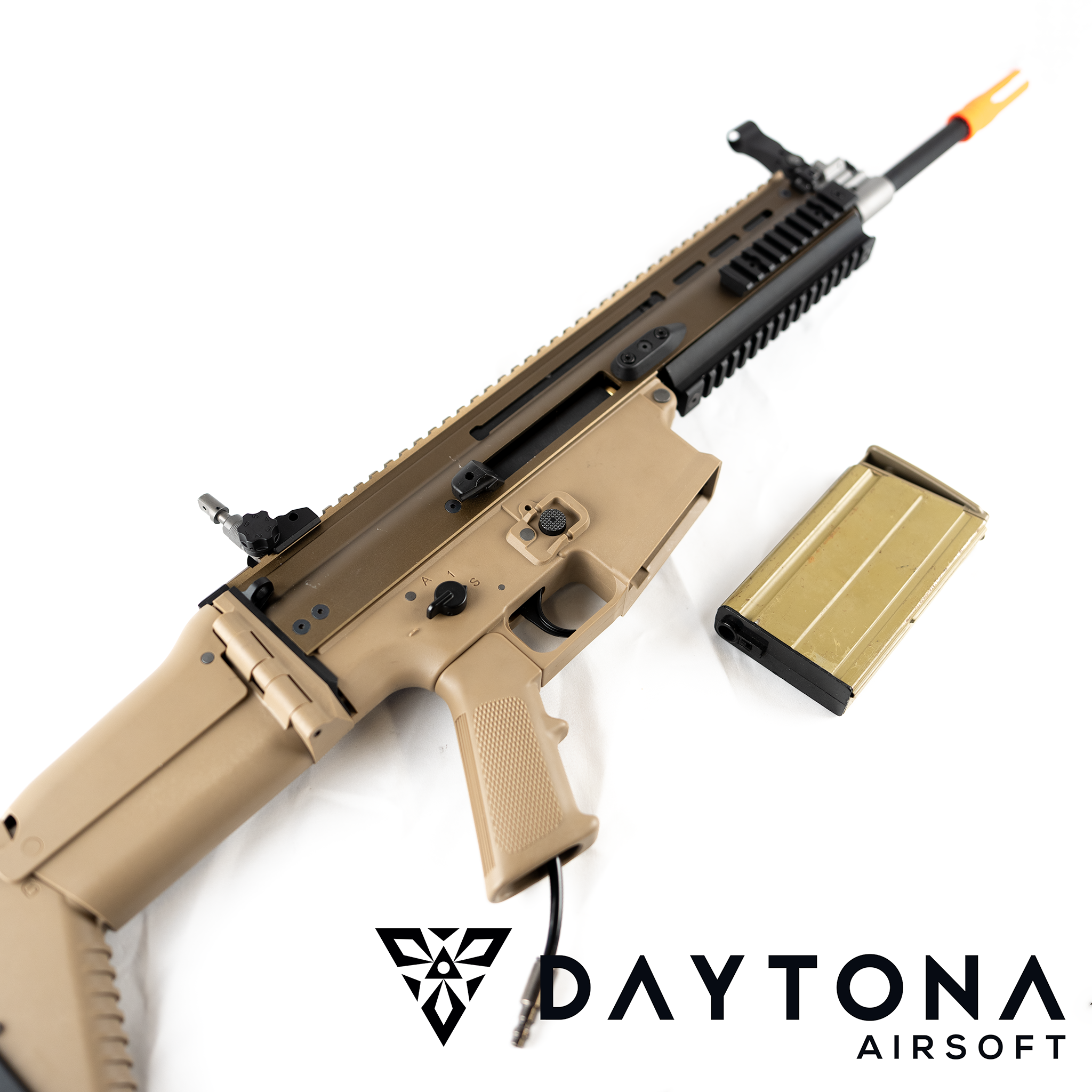 Daytona WE SCAR-H MK17 Pre-Built Complete Gun (Black / Tan)
