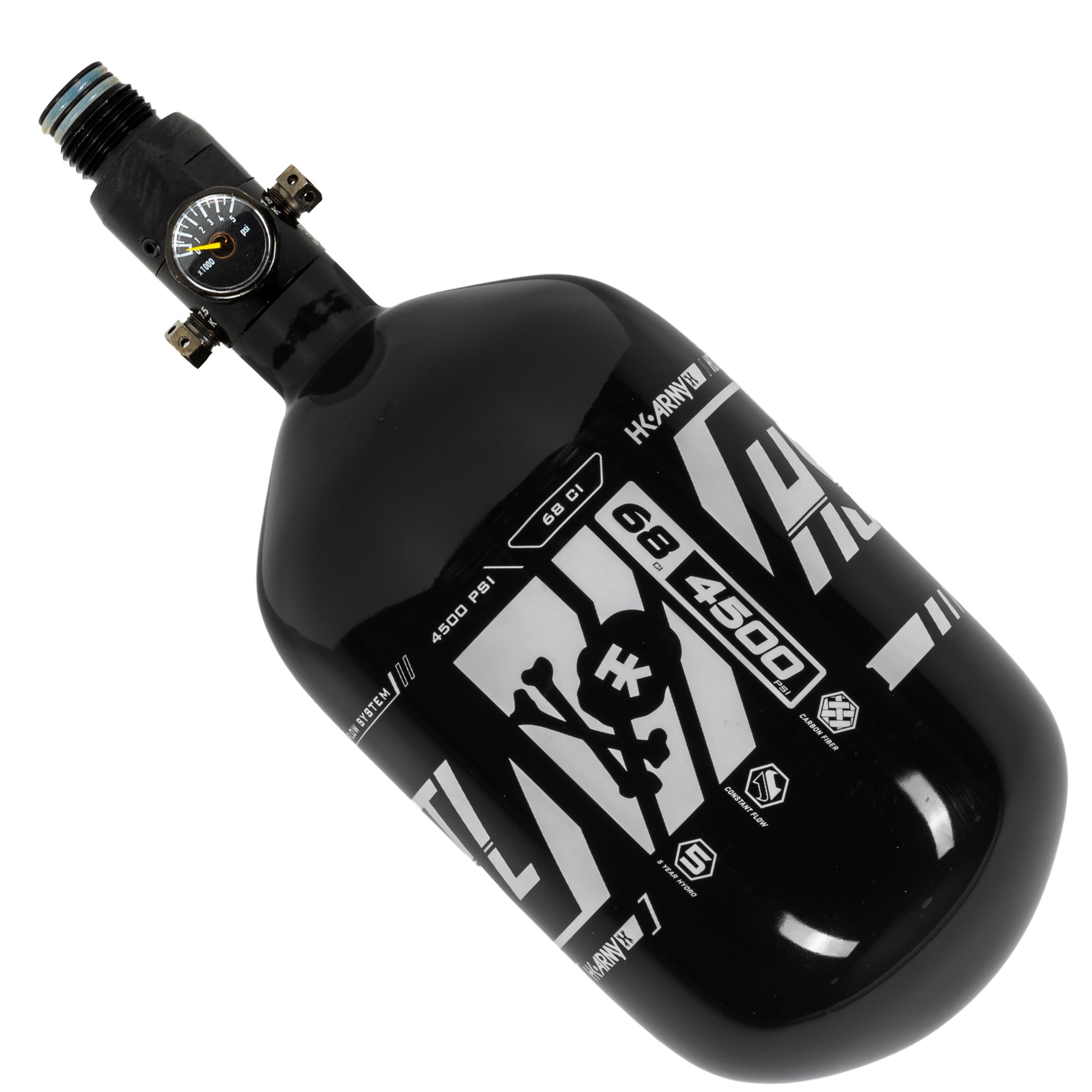 HK Army HSTL Carbin Fiber Tank w/ Standard Reg - 68ci / 4500psi (Black)