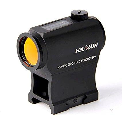 Holosun HS403C Red Dot Sight (Solar Battery Dual Power)