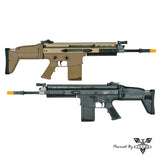 Daytona WE SCAR-H MK17 Pre-Built Complete Gun (Black / Tan)